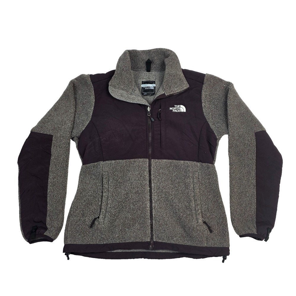 The North Face Denali‎ Fleece Full Zip Jacket Womens S Gray Purple